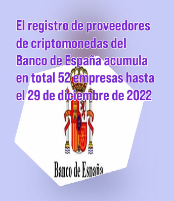 Registro criptomonedas banco de españa